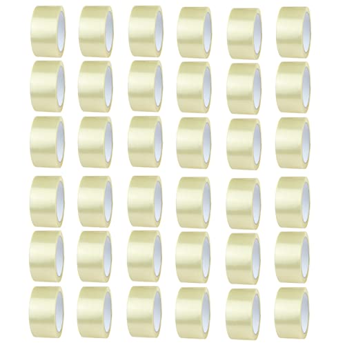 DIY-24H LEISE ABROLLEND Klebeband Transparent 50mm breit, 66 Meter, Stärke: 46my Packband Paketband Paketklebeband Klar Universalklebeband zum Verpacken von Paketen, Profi-Qualität (144 Rollen) von DIY-24H