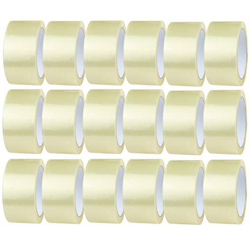 DIY-24H LEISE ABROLLEND Klebeband Transparent 50mm breit, 66 Meter, Stärke: 46my Packband Paketband Paketklebeband Klar Universalklebeband zum Verpacken von Paketen, Profi-Qualität (18 Rollen) von DIY-24H