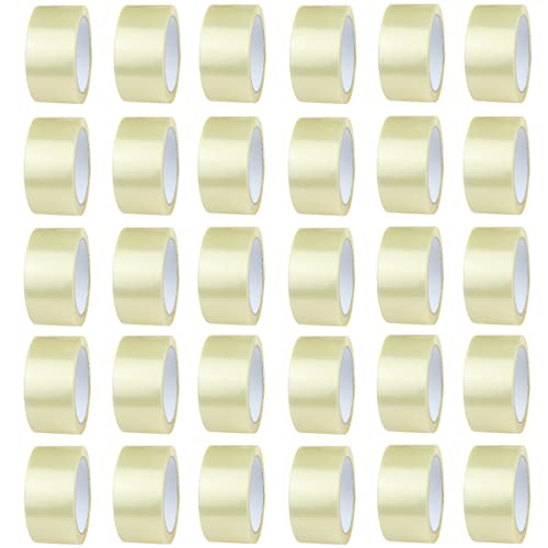DIY-24H LEISE ABROLLEND Klebeband Transparent 50mm breit, 66 Meter, Stärke: 46my Packband Paketband Paketklebeband Klar Universalklebeband zum Verpacken von Paketen, Profi-Qualität (72 Rollen) von DIY-24H
