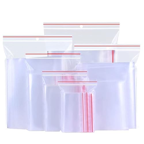 Druckverschlussbeutel LDPE ZIP Lock Verschluss Tüten Beutel Bag Zipbeutel (100 Stück, 40x60mm) von DIY-24H