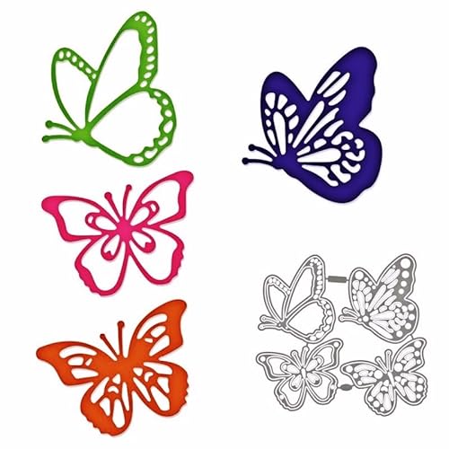 4 Stück Schmetterlings-Metall-Stanzformen, Schmetterling-Stanzformen, DIY Scrapbooking Artist Stanzformen, Schablonen-Formen für DIY-Kartenherstellung, Prägung, Foto, dekorativ 4 Stück Schmetterlings-Metall-Stanzformen, Schmetterling-Stanzformen, DIY Scrapbooking Artist Stanzformen, Schablonen-Formen für DIY-Kartenherstellung, Prägung, Foto, dekorativ von DIY Scrapbooking Artist