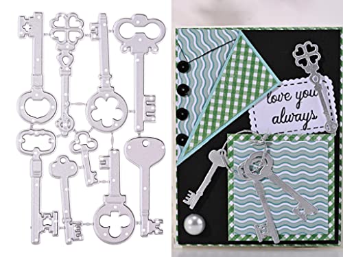9 Stück Vintage Schlüssel Set Metall Stanzformen DIY Scrapbooking Artist Stanzformen Schablonen für Kartenherstellung Fotoalbum Dekorative Prägung Papier Karten 9 Stück Vintage Schlüssel Set Metall Stanzformen DIY Scrapbooking Artist Stanzformen Schablonen für Kartenherstellung Fotoalbum Dekorative Prägung Papier Karten von DIY Scrapbooking Artist