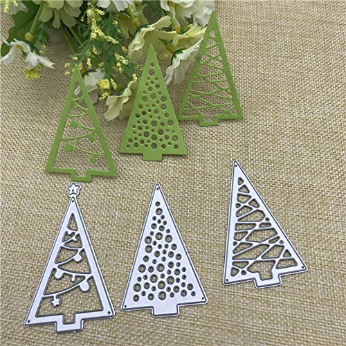 DIY Scrapbooking Artist Stanzschablonen-Set für Weihnachtsbaum, Stanzformen aus Metall, Schablonen für DIY, Scrapbooking, Album, Papierkarten, Prägung, 1 Set von DIY Scrapbooking Artist