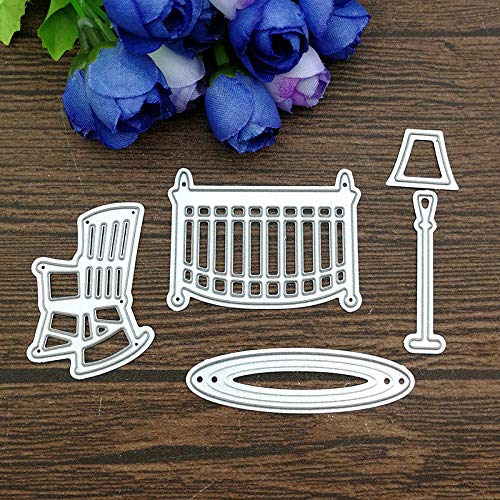 Letmefun Stanzformen für Bettstuhl, Lampenteppich, Metallstanzschablonen für DIY Scrapbooking, Fotopapier, Karten, Dekoratives Basteln Letmefun Stanzformen für Bettstuhl, Lampenteppich, Metallstanzschablonen für DIY Scrapbooking, Fotopapier, Karten, Dekoratives Basteln von DIY Scrapbooking Artist