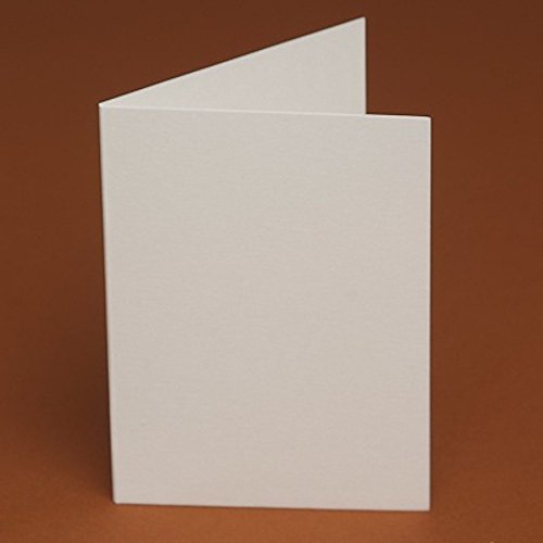 DIY Wedding & Crafts 100 A5, Blanko, vorgestanzten Karten – (A4 Gefaltet, Um A5 Karten) DIY, Hochzeit, Order of Service, Projekte, Grußkarten, Scrapbooking. Ivory Smooth 255gsm von DIY Wedding & Crafts