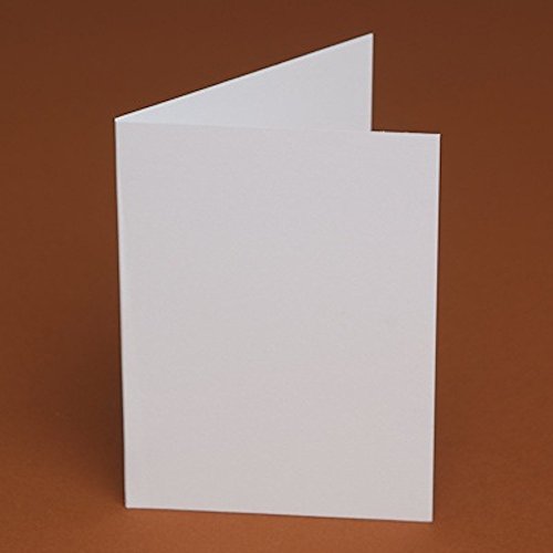 DIY Wedding & Crafts 100 A5, Blanko, vorgestanzten Karten – (A4 Gefaltet, Um A5 Karten) DIY, Hochzeit, Order of Service, Projekte, Grußkarten, Scrapbooking. White Smooth 255gsm von DIY Wedding & Crafts