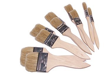 10 Malerpinsel, Pinsel Set Flachpinsel Satz Pinselsatz 5 Größen 10 Malerpinsel, Pinsel Set Flachpinsel Satz Pinselsatz 5 Größen