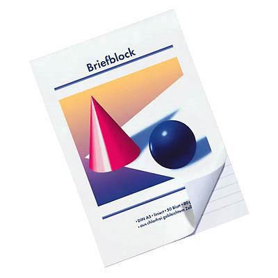 10 Stück Briefblöcke / DIN A5 / liniert / 80 g/m² / 50 Blatt 10 Stück Briefblöcke / DIN A5 / liniert / 80 g/m² / 50 Blatt