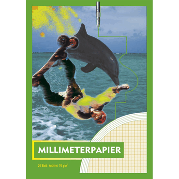 10 x Millimeterpapier - Block mit 20 Blatt A4 70 g/qm.