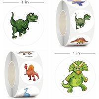100-500PCS Children's Cartoon Stickers Little Dinosaur Pattern Kids Stationery Supplies School Teacher Supplies Reward Stickers