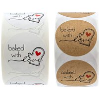 100-500pcs Kraft Paper Baked With Love Stickers Scrapbooking For Package Seal Labels Sticker Cute Handmade Stationery Sticker 100-500pcs Kraft Paper Baked With Love Stickers Scrapbooking For Package Seal Labels Sticker Cute Handmade Stationery Sticker