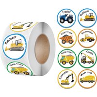 100-500pcs Truck Stickers for Kids Scrapbooking Reward Sticker Construction Car Birthday Party Gift Toy Decor for Children