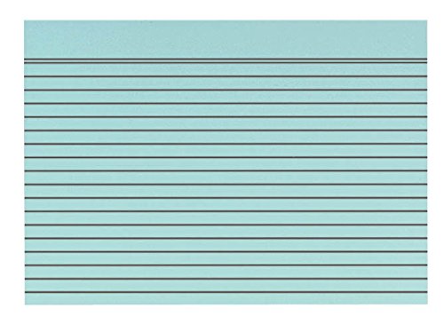 100 Karteikarten DIN A4 / blau / liniert / 190 g/m²