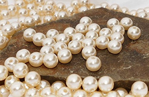 100 Perlen 10mm perlmutt creme, sehr edel 100 Perlen 10mm perlmutt creme, sehr edel