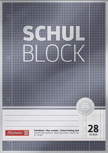 10X BRUNNEN Schulblock A4 Lin28 50Bl Premium 10X BRUNNEN Schulblock A4 Lin28 50Bl Premium