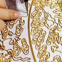 10m cloisonne cloisonné enamel gold wire alumina material flat wire color sand painting craft painting gold wire diy tool 10m cloisonne cloisonné enamel gold wire alumina material flat wire color sand painting craft painting gold wire diy tool