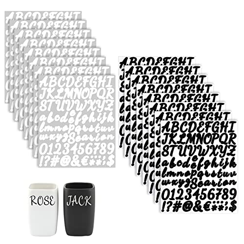 1176 Stück Selbstklebende Buchstaben Nummern Aufkleber,16 Blätter Weiß/Schwarz Vinyl Zahlen Aufkleber Set Nummern Buchstaben Sticker für Briefkasten Schilder Tür Adressnummer DIY Scrapbooking 1176 Stück Selbstklebende Buchstaben Nummern Aufkleber,16 Blätter Weiß/Schwarz Vinyl Zahlen Aufkleber Set Nummern Buchstaben Sticker für Briefkasten Schilder Tür Adressnummer DIY Scrapbooking von UMILKI