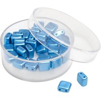 Glasperle "Quadratisch", 35 Stück - Blau Glasperle "Quadratisch", 35 Stück - Blau von PRACHT
