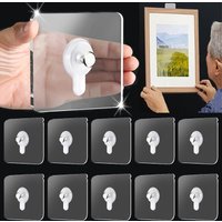 20/10pcs Strong Adhesive Nails Wall Hooks Transparent Seamless Waterproof Kitchen Bathroom Screw Hook Sticker Nail Holder Hanger 20/10pcs Strong Adhesive Nails Wall Hooks Transparent Seamless Waterproof Kitchen Bathroom Screw Hook Sticker Nail Holder Hanger