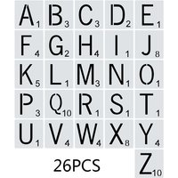 26pcs/set Letters Stencils Drawing Template DIY Painting Scrapbooking Embossing Album Card