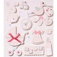 3D Sticker "Baby Girl II" von Pink