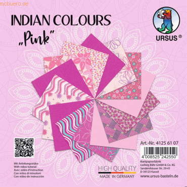 5 x Ludwig Bähr Naturpapier Indian Colours 13,7x13,7cm VE=15 Blatt pin 5 x Ludwig Bähr Naturpapier Indian Colours 13,7x13,7cm VE=15 Blatt pin von Ludwig Bähr