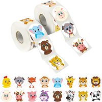 50-500pcs Cartoon Animal Sticker Children Label Thank You Stickers Cute Toy Game Tag DIY Gift Sealing Label Decoration Supplies 50-500pcs Cartoon Animal Sticker Children Label Thank You Stickers Cute Toy Game Tag DIY Gift Sealing Label Decoration Supplies