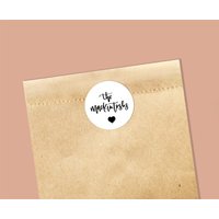 50 Round 1.5 inch Custom Wedding Favor Bag Stickers, Wedding favor stickers, Coffee favors, Party Favor Sticker Wedding Stickers