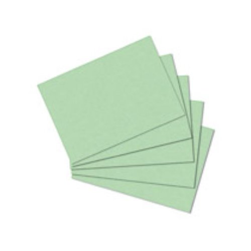 500 Karteikarten in A6 grün blanko von Herlitz [Sparpaket]