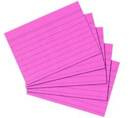 500 Karteikarten in A7 rot liniert von Herlitz [Sparpaket]