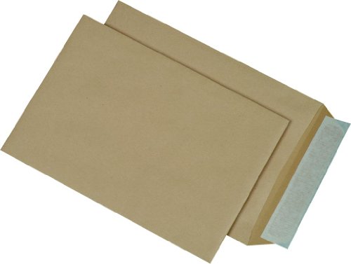 500 Versandtaschen DIN B5 in braun haftklebend, Versand -Taschen 176 x 250 mm von dimapax