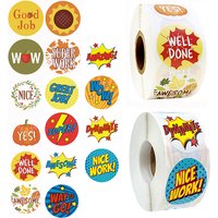 500Pcs Teacher Reward Stickers For Kids Children Super Hero Well Done Stationery Sticker Seal Label School Encourage Students 500Pcs Teacher Reward Stickers For Kids Children Super Hero Well Done Stationery Sticker Seal Label School Encourage Students