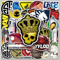 52Pcs CS GO Cartoon Stickers DIY Laptop Luggage Skateboard Graffiti Suitcase Computer Sticker Decals Fun for Kid Toys Gift