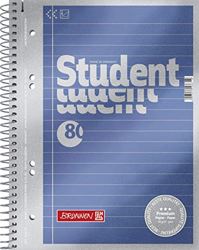 5X BRUNNEN Collegeblock A5 liniert Premium