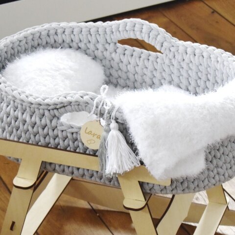 ANNI Kuschel- set für Puppenmoseskörbchen