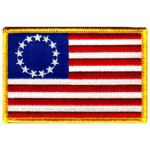 American Flagge bestickt Patch Betsy Ross 13-stars Bügelbild USA United States