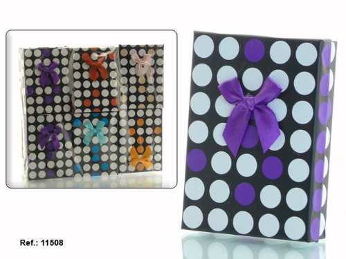 Asekible Pappschachtel mit Punkten, 6 Farben Asekible Pappschachtel mit Punkten, 6 Farben