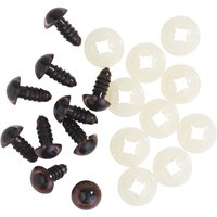 Bären-/Tieraugen zum Feststecken, Ø 9 mm von Rayher