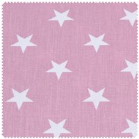Baumwoll-Stoff "Sterne Pastell", Meterware - Altrosa von Pink