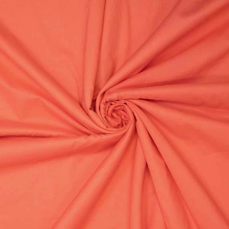 Baumwollstoff Batist, Voile Stoff, leichte Sommerware - Koralle Baumwollstoff Batist, Voile Stoff, leichte Sommerware - Koralle