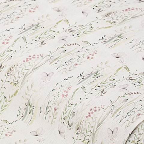 Baumwollstoff "Blumenwiese", offwhite-color Baumwollstoff "Blumenwiese", offwhite-color