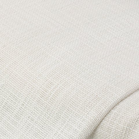 Baumwollstoff in Jute-Optik, weiß Baumwollstoff in Jute-Optik, weiß