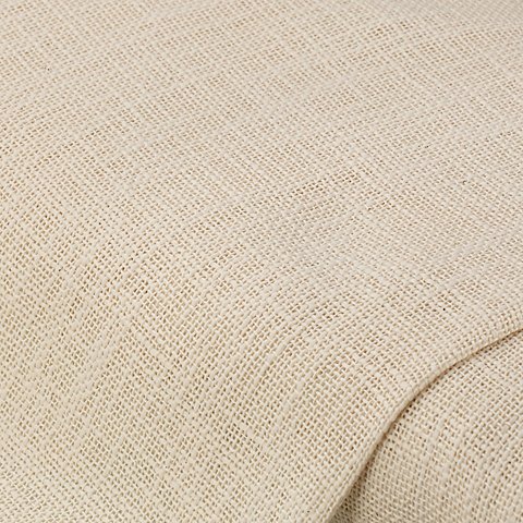 Baumwollstoff in Jute-Optik, wollweiß Baumwollstoff in Jute-Optik, wollweiß
