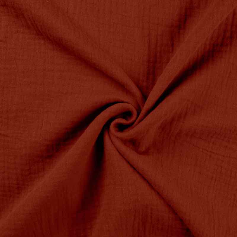 Bio Gauze, Mousseline - Double Gauze Rost - unifarben - 50 cm Bio Gauze, Mousseline - Double Gauze Rost - unifarben - 50 cm
