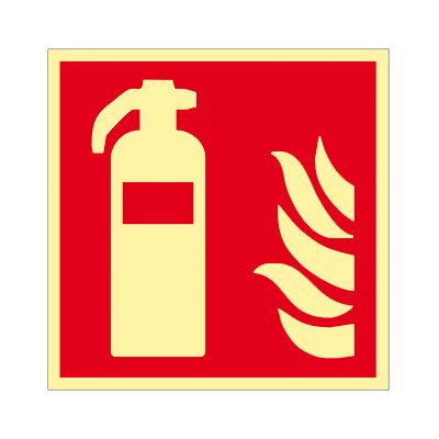 Brandschutzzeichen - Brandschutzschild Feuerlöscher Kunststoff nachleuchtend selbstklebend 200 x 200 mm Brandschutzzeichen - Brandschutzschild Feuerlöscher Kunststoff nachleuchtend selbstklebend 200 x 200 mm