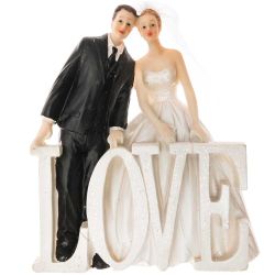 Brautpaar LOVE 13cm von idee. Creativmarkt
