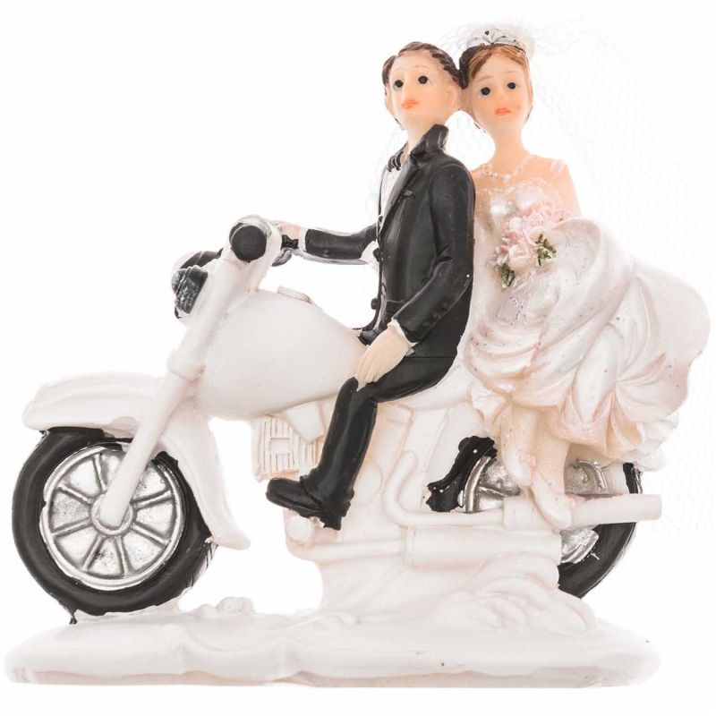 Brautpaar auf Motorrad 8cm von idee. Creativmarkt