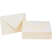 Briefumschläge, 50 Stück - Creme von Elfenbein