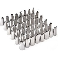 Cake Decorating 48Pcsset Good Quality Stainless Steel Icing Piping Nozzles Pastry Tips Set Cake Baking Tools