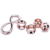 Charms "Infinity", 5tlg. von Pink